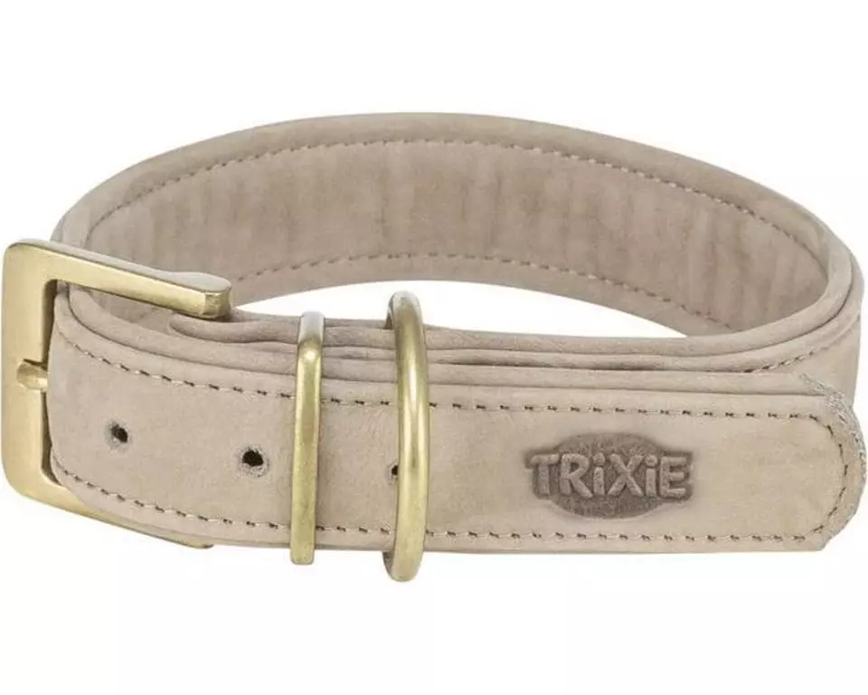 Trixie Pure Halsband S-M, Hellgrau