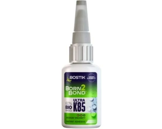 Bostik BORN2BOND Ultra K85 MV Sofortklebstoff 20 g, Transparent