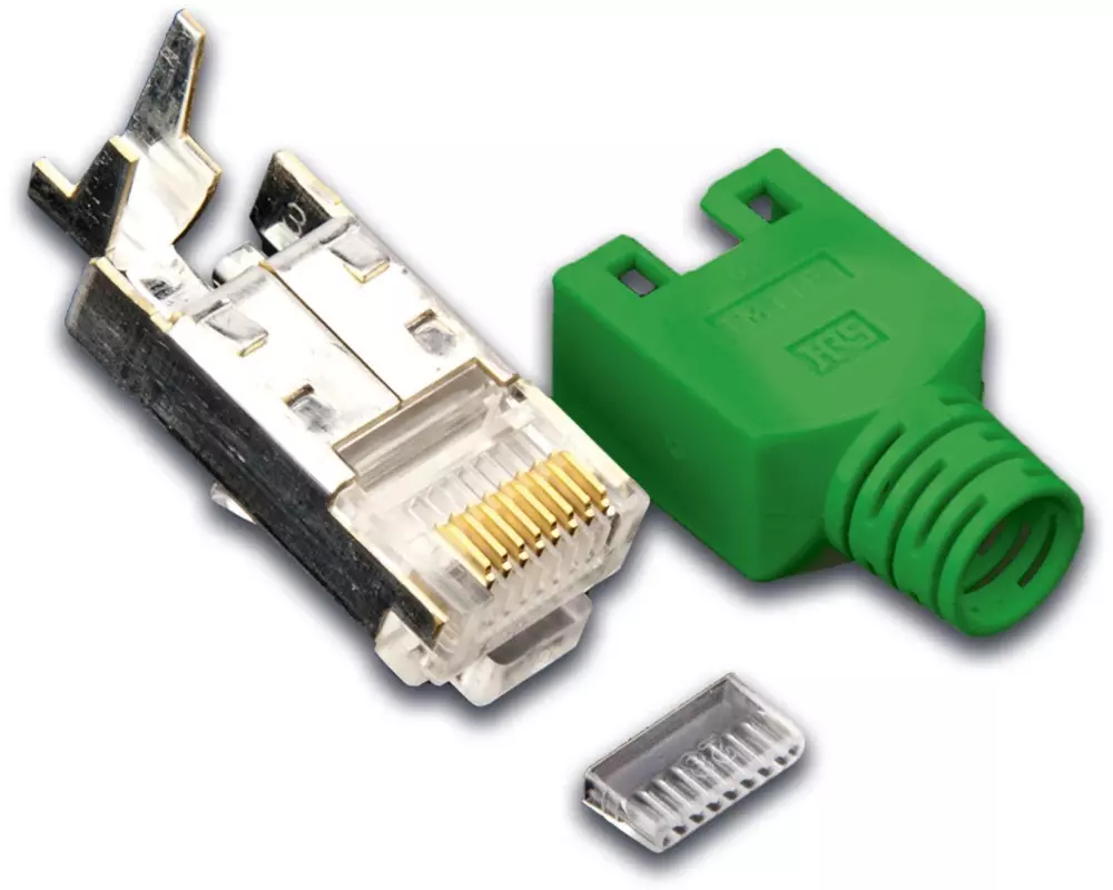 Wirewin Stecker RJ45 Hirose TM11 50 Stück, Grün