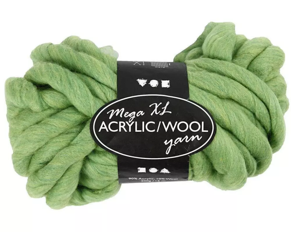 Creativ Company Wolle Acryl XL 15 m Grün