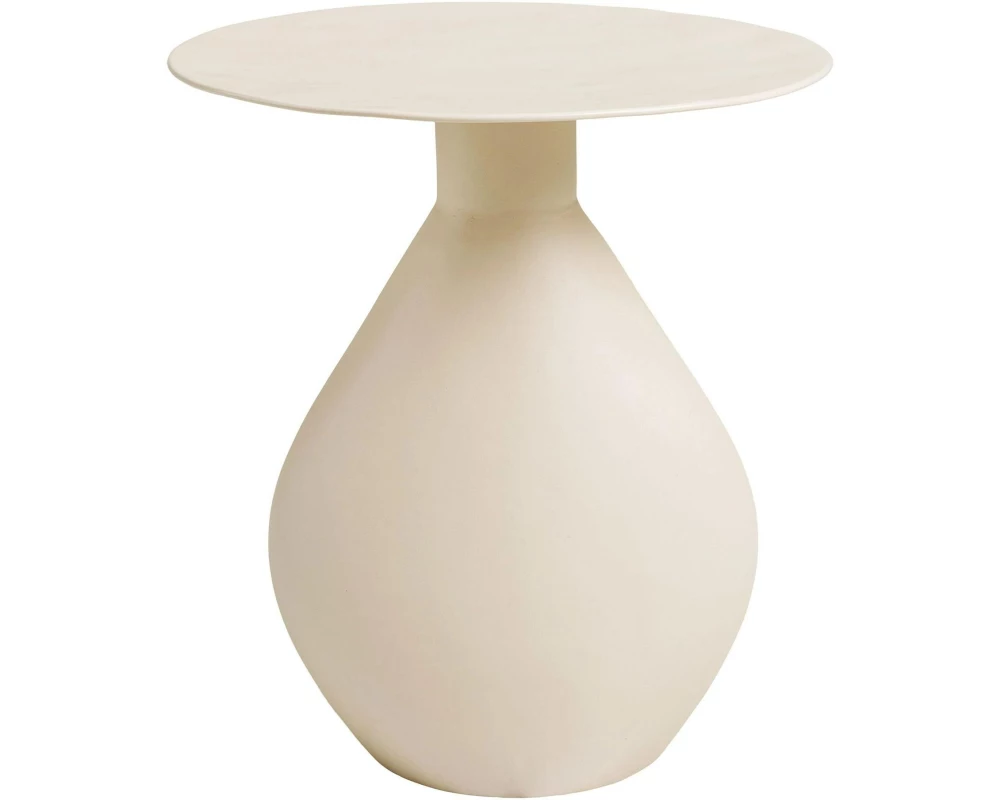 House Nordic Beistelltisch Calais, 36 x 40 cm, Weiss