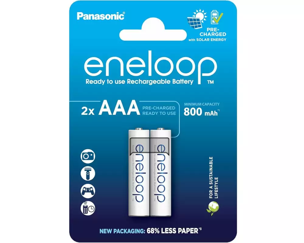 Panasonic Eneloop 800 mAh, 2 Stück