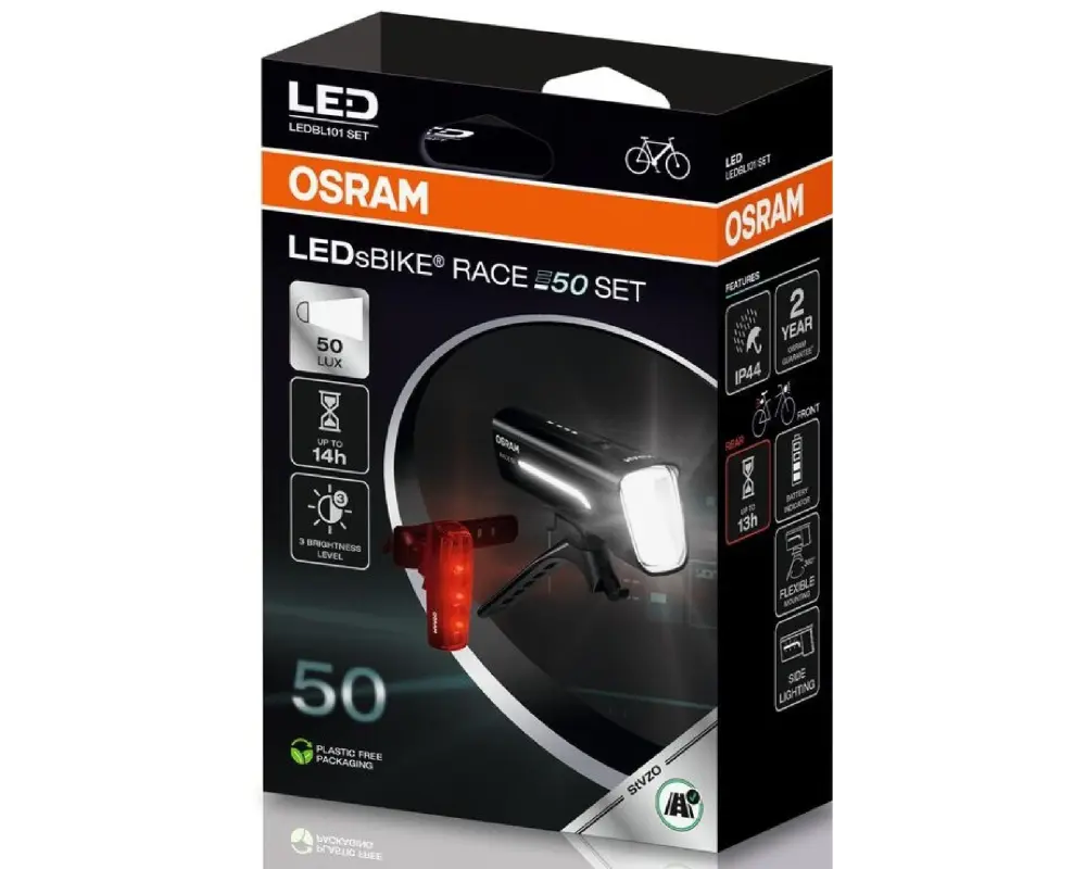 OSRAM LEDsBIKE RACE 50 Fahrradleuchten-Set