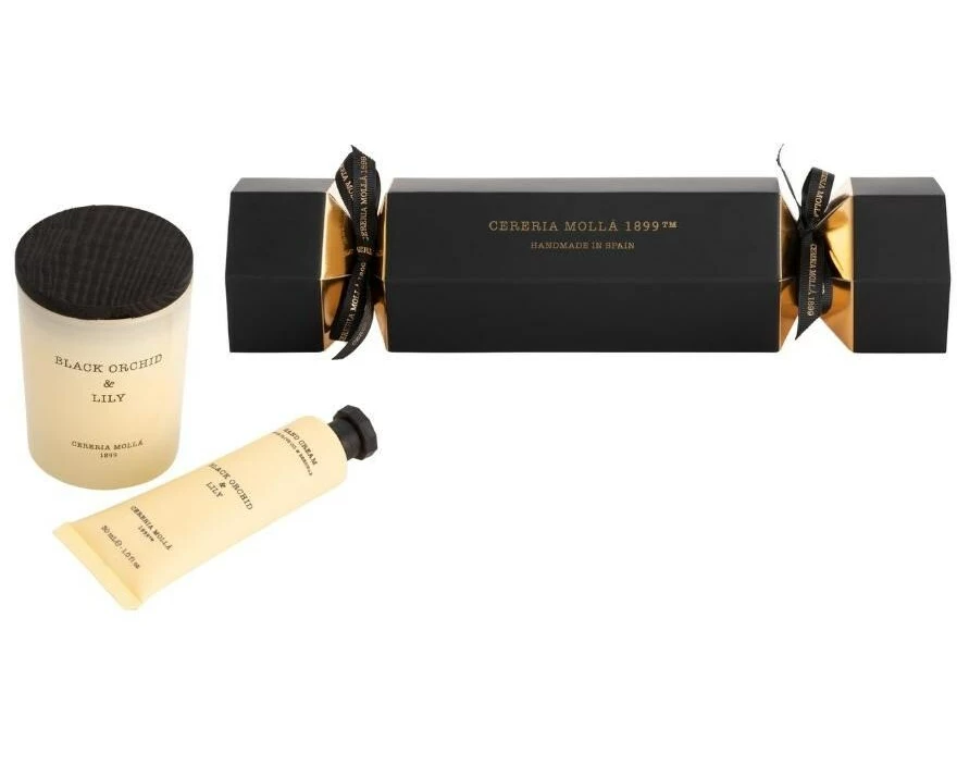 Cerería Mollá Giftset Cracker Black Orchid & Lily Geschenkset Cracker