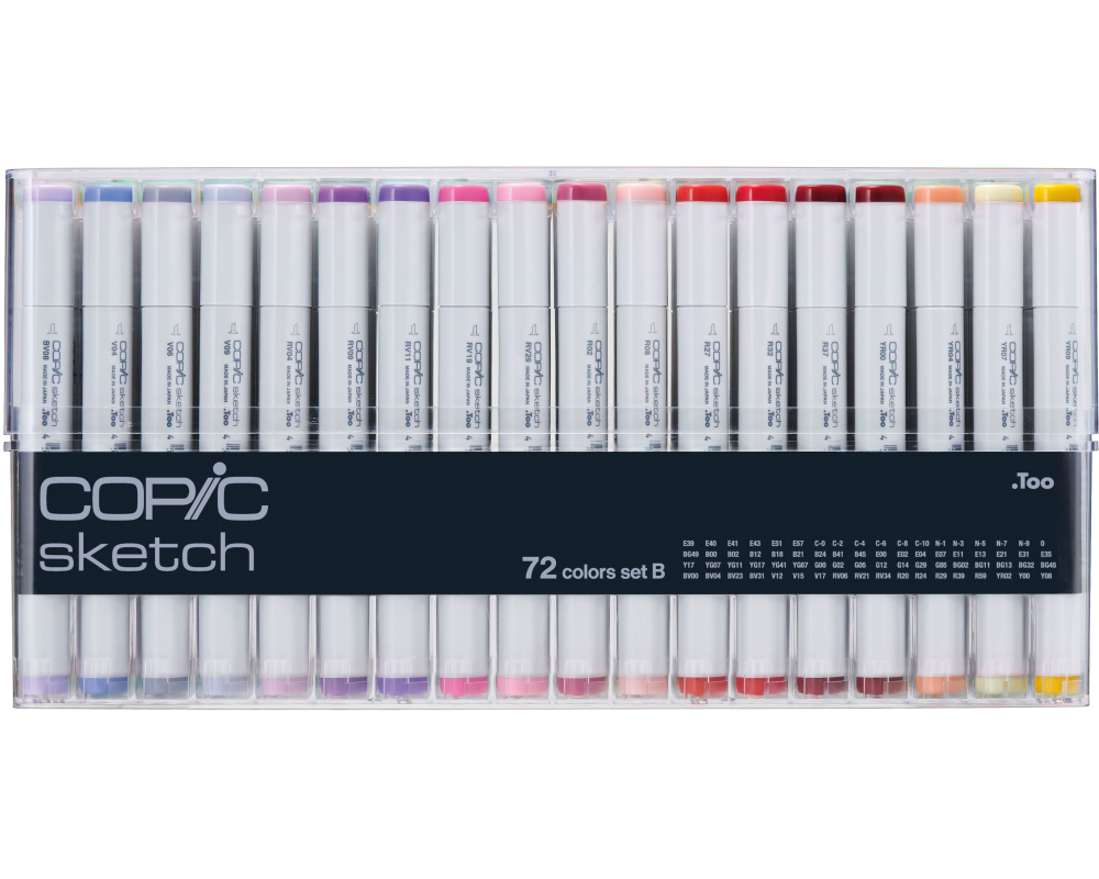COPIC Marker Sketch 21075161 Set B, 72 Stück