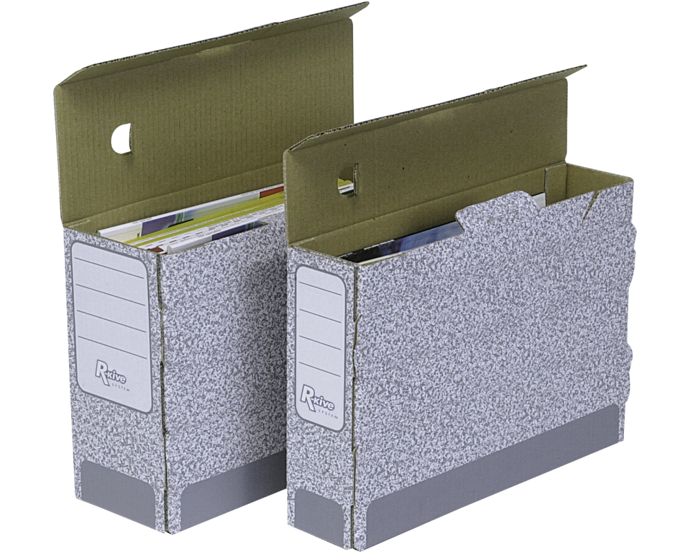 FELLOWES R-Kive Archivschachtel 1080501 grau/weiss 26x10.5x31.5cm