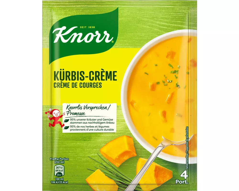 Knorr Kürbis-Crème Suppe 4 Portionen