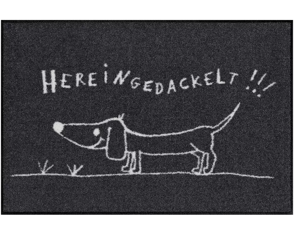 Salonlöwe Fussmatte Hereingedackelt 50 cm x 75 cm