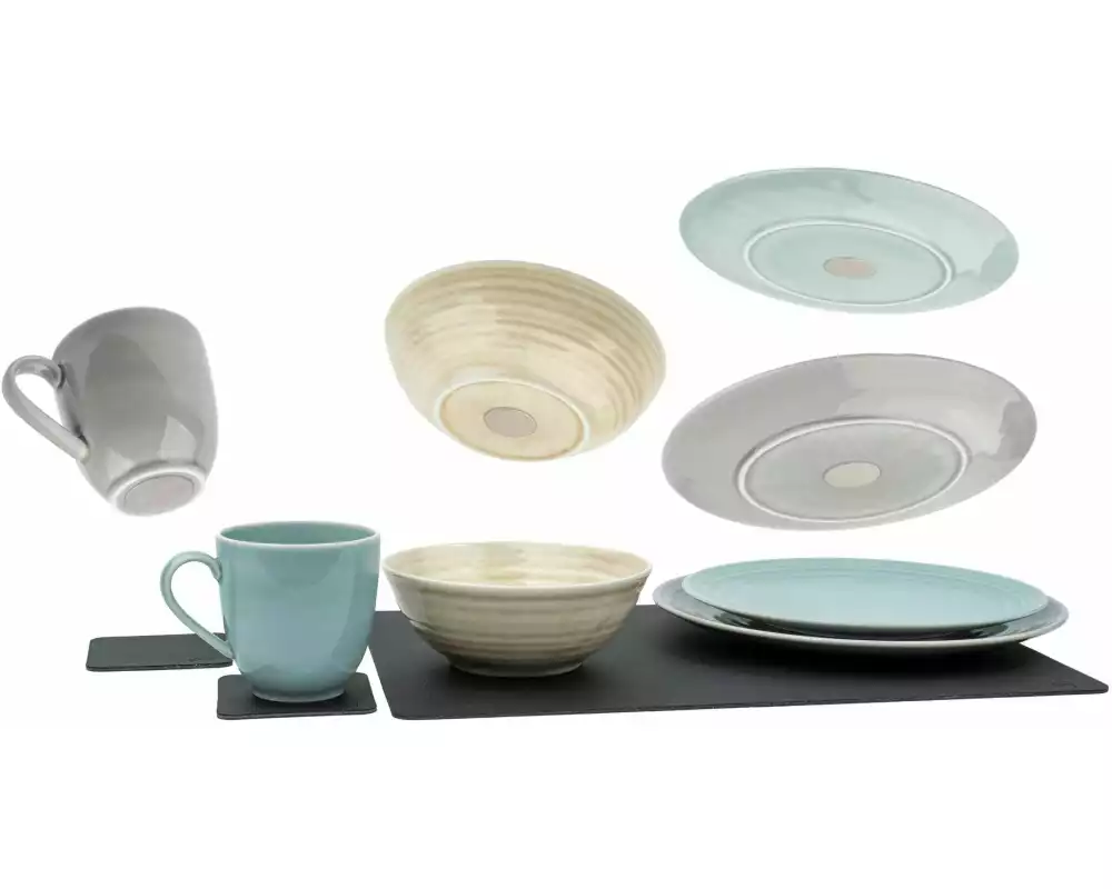 Silwy Magnet-Porzellan-Geschirrset Mix & Match