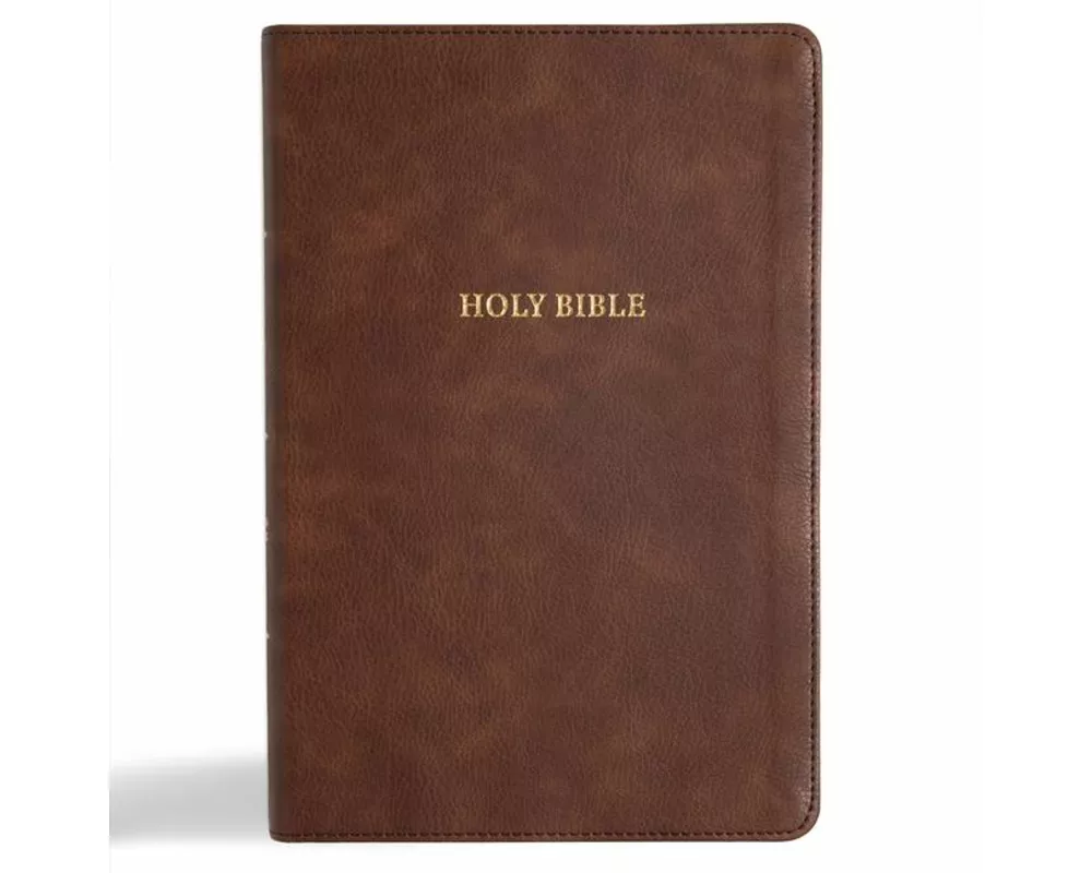 CSB Grace Bible, Brown Leathertouch (Dyslexia Friendly)