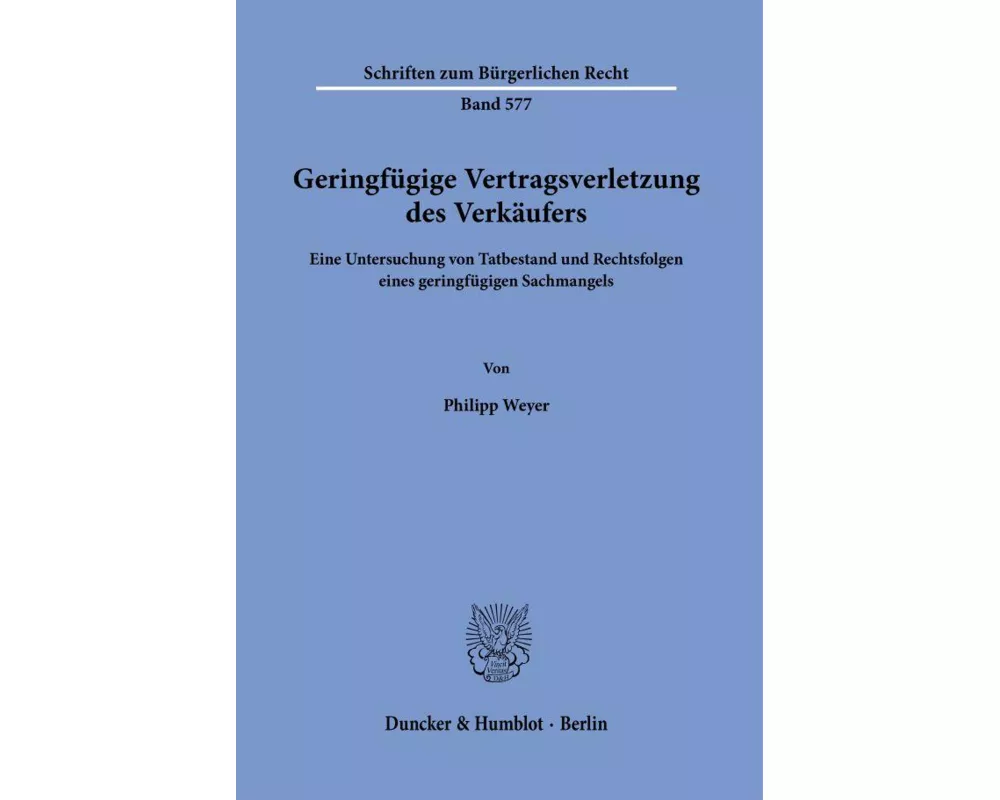 Geringfügige Vertragsverletzung des Verkäufers