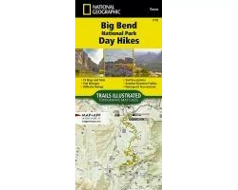 Big Bend National Park Day Hikes Map