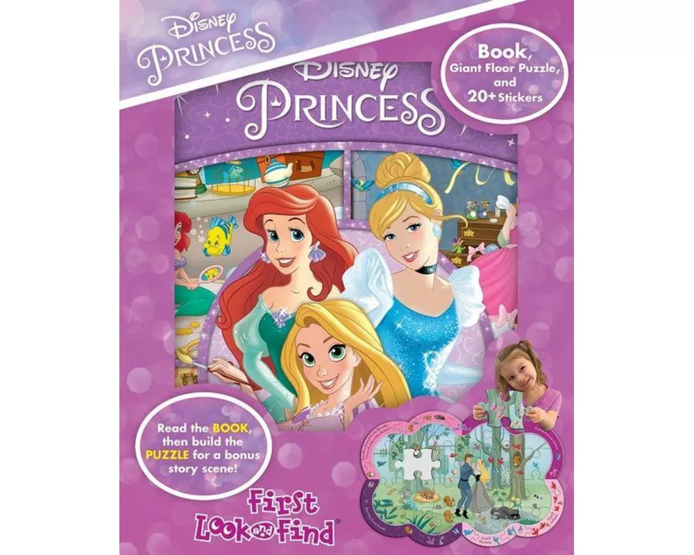 Disney Princess: First Look and Find and Shaped Puzzle Princess Jewels Box Set