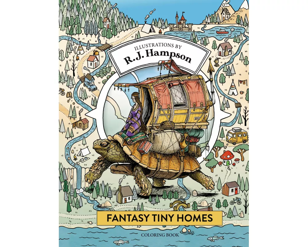 Fantasy Tiny Homes Coloring Book