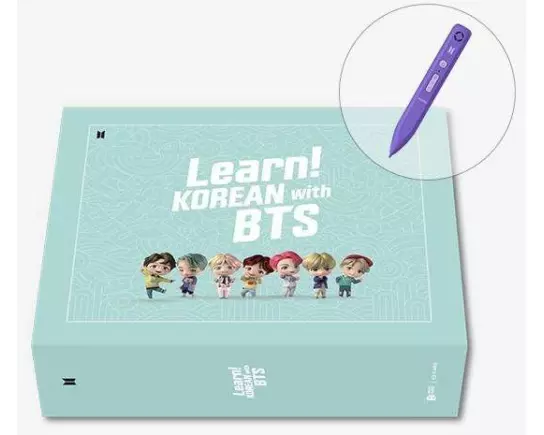 Learn! KOREAN With BTS | 4-Book Set | With Motipen | Korean Learning for Basic Learners | With Korean Keyboard Stickers