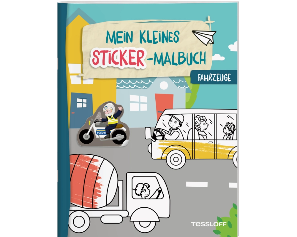 Mein kleines Sticker-Malbuch. Fahrzeuge
