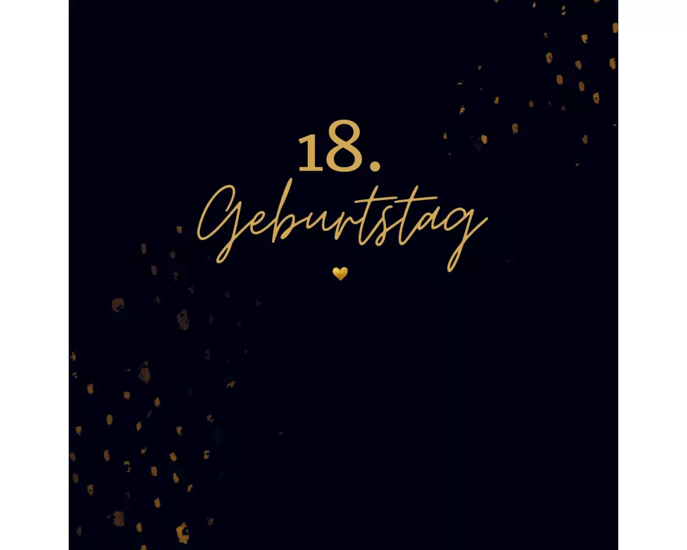 18. Geburtstag- Gästebuch Blanko