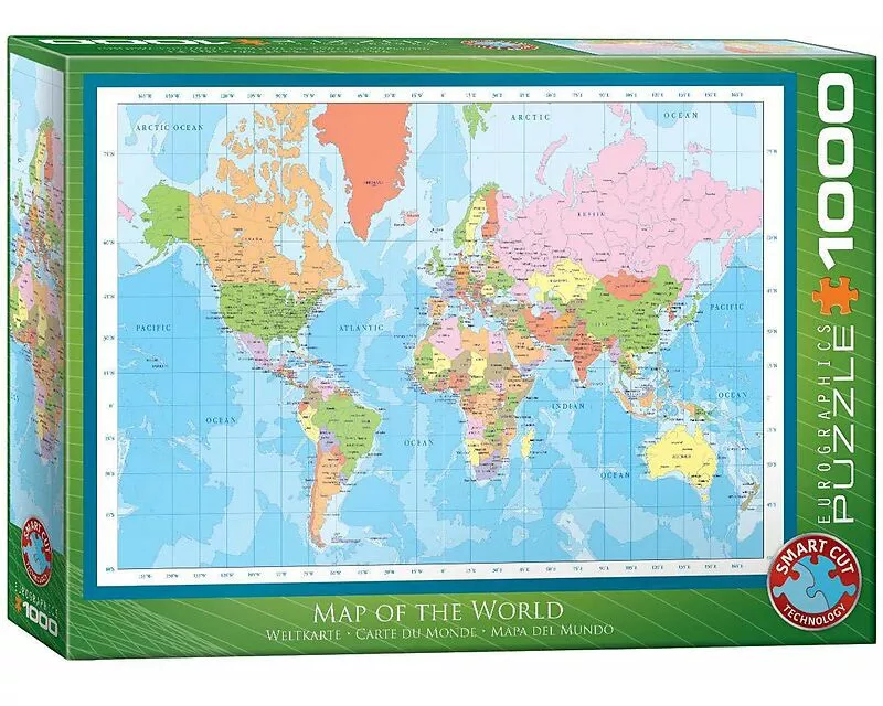 Puzzle 1000 Teile - Modern Map of the World
