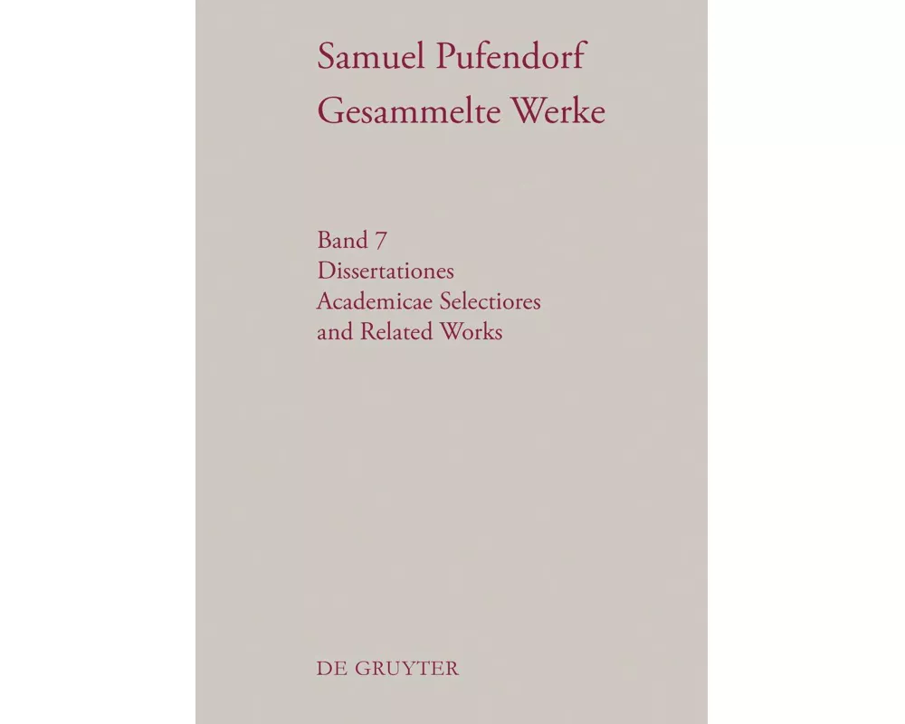 Dissertationes Academicae Selectiores and Related Works