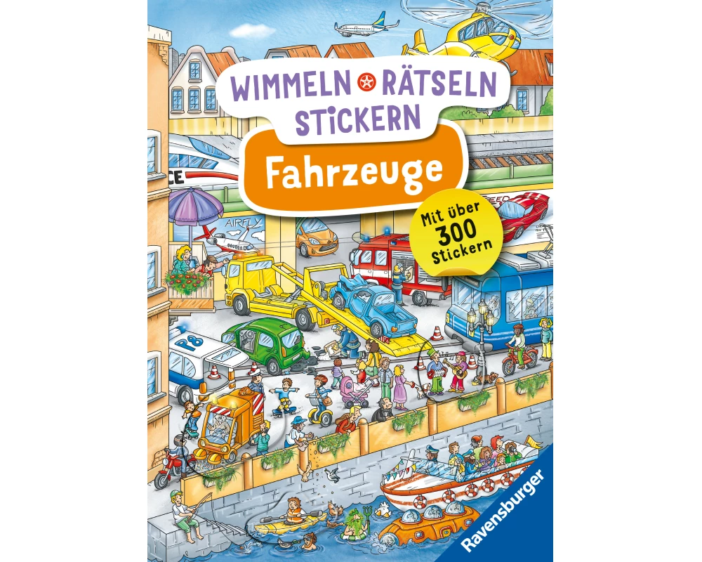 Wimmeln, Rätseln, Stickern: Fahrzeuge
