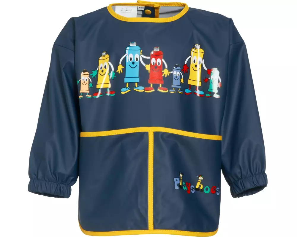 Playshoes Malschürze für Kinder mit Ärmel Marine Gr. 92