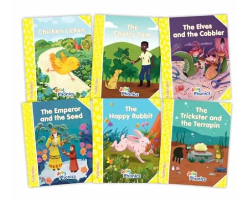 Jolly Phonics Folktales Yellow Readers (Level 2) Complete Set (1-6)
