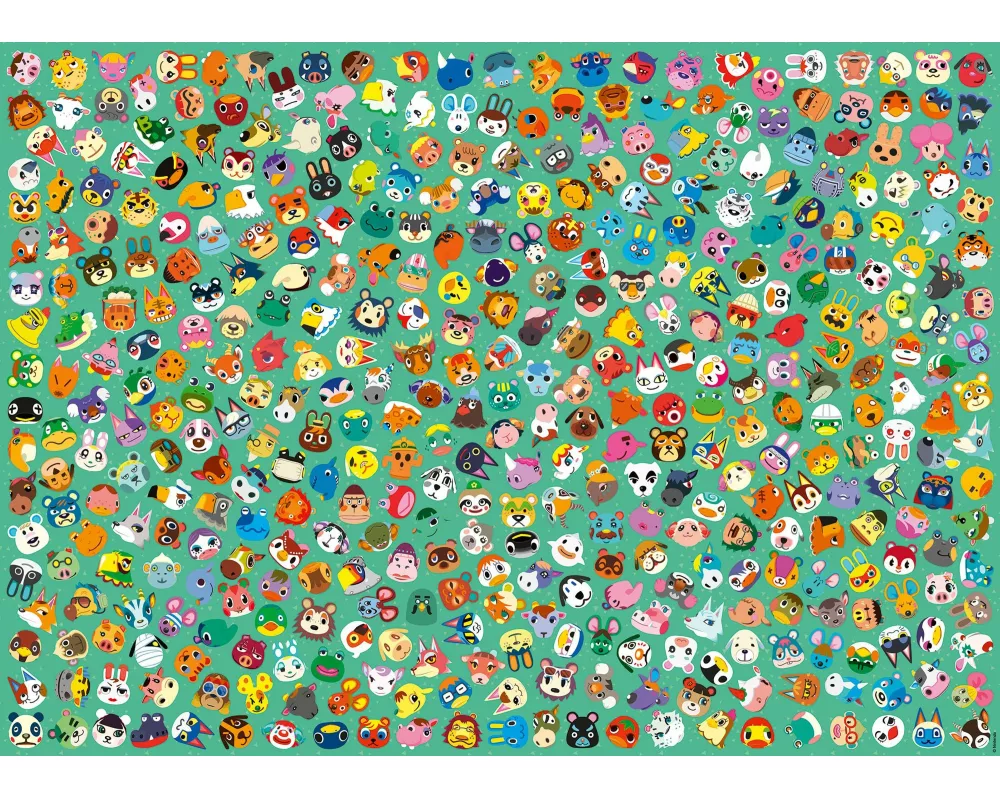 Erwachsenenpuzzle 1000 Teile - Challenge Animal Crossing
