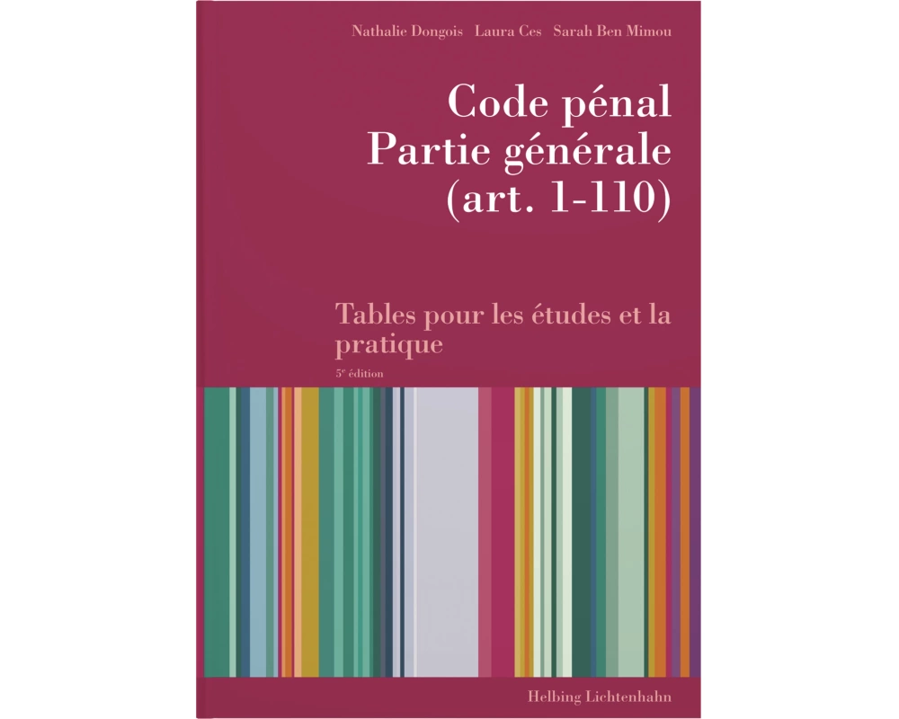 Code pénal, Partie générale (art. 1-110)