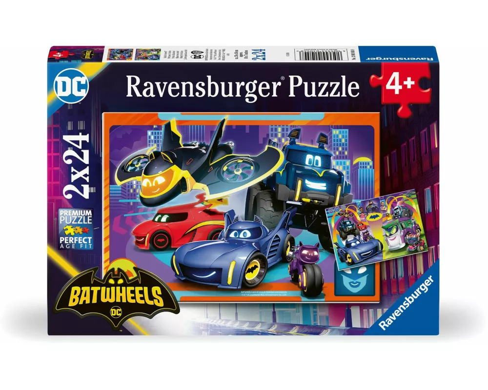 Kinderpuzzle 2x24 Teile - Batwheels - Seid ihr bereit?