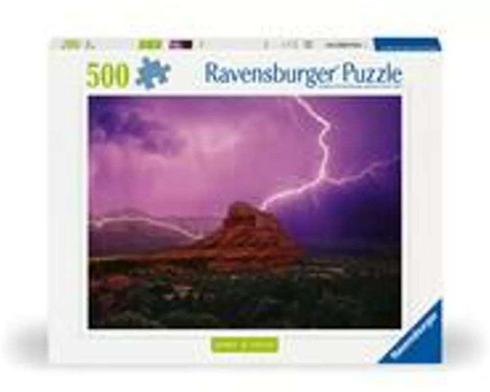 Erwachsenenpuzzle 500 Teile - Pinke Gewitterstimmung