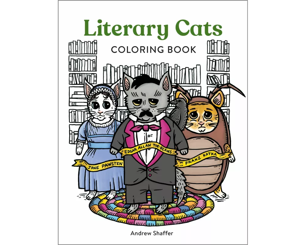 Literary Cats Coloring Book
