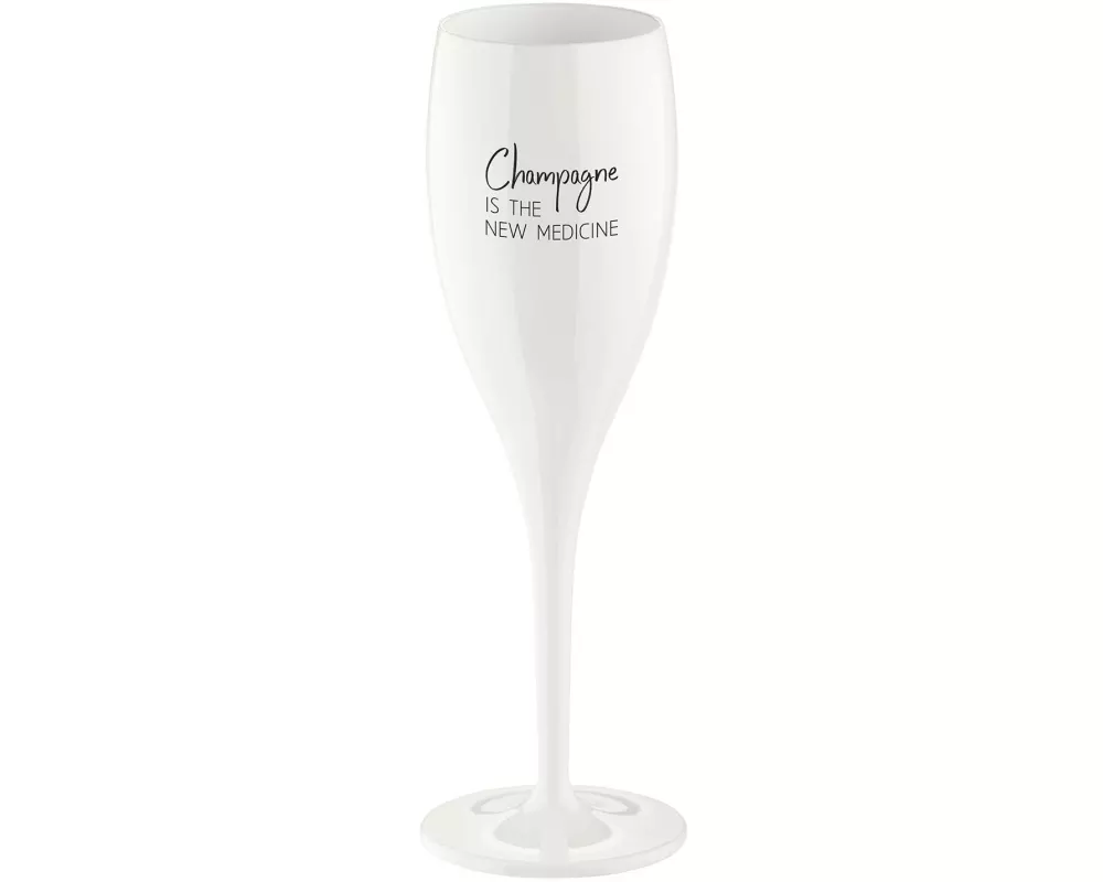 Koziol Sektglas Superglas Champagne is 100 ml, 1 Stück, Weiss