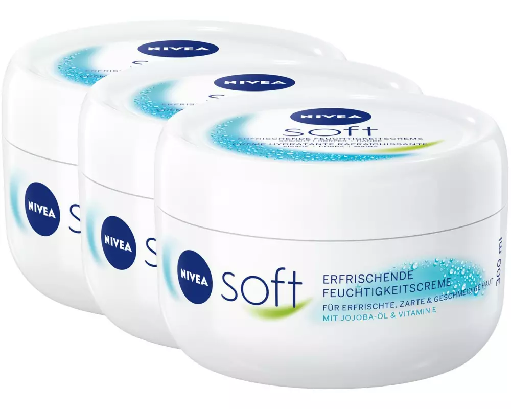 NIVEA Körpercrème Soft 3 x 300 ml