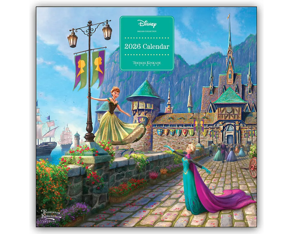 Disney Dreams Collection by Thomas Kinkade Studios 2026 Wall Calendar