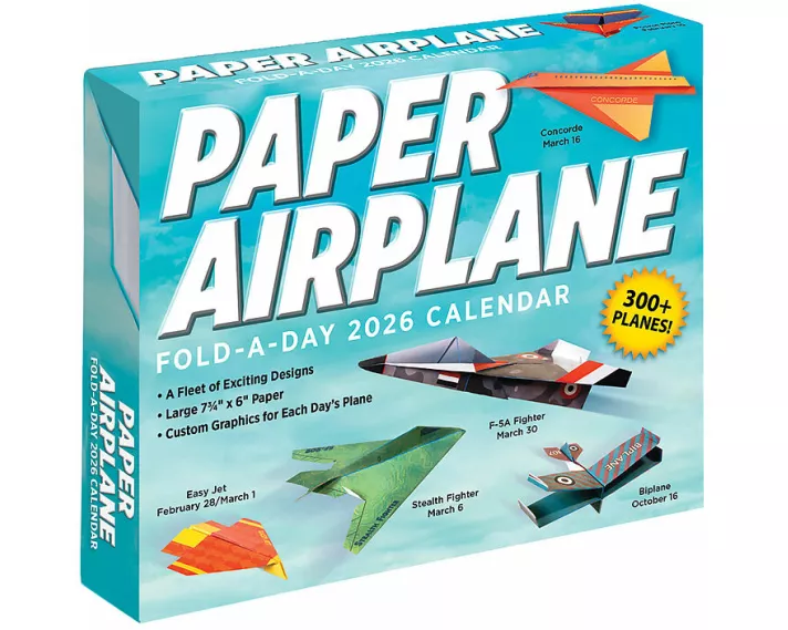 Paper Airplane 2026 Fold-A-Day Calendar