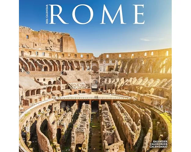 Rome Calendar 2026 Square Travel Wall Calendar - 16 Month