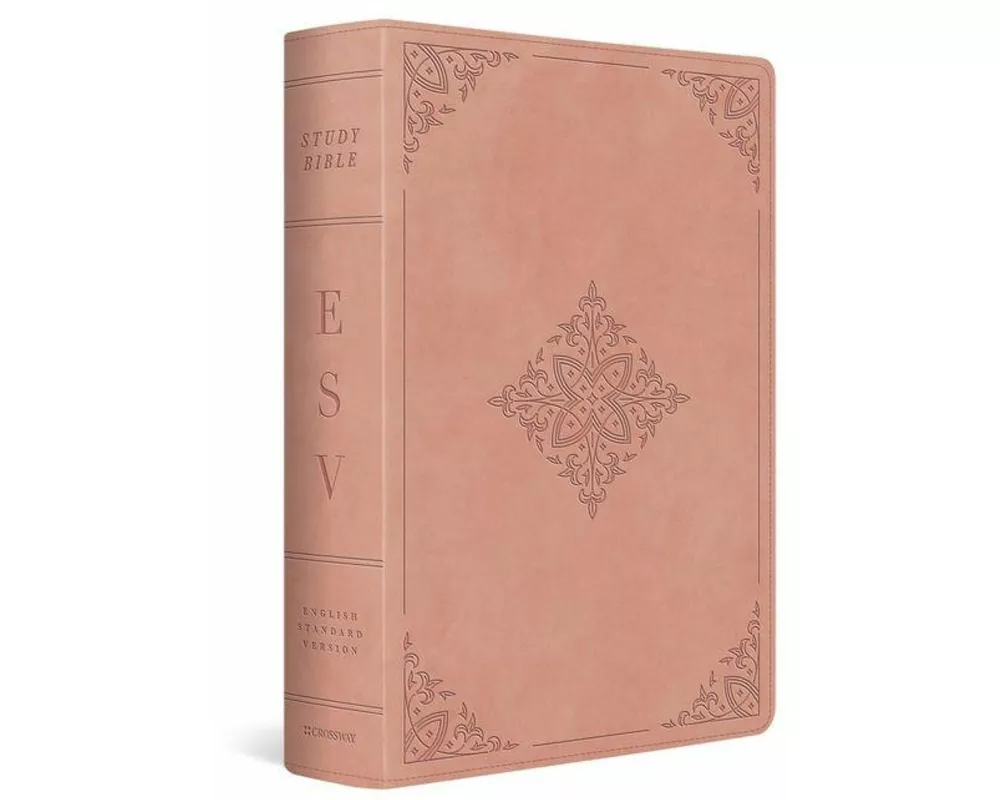 ESV Study Bible (Trutone, Blush Rose, Fleur-De-Lis Design)