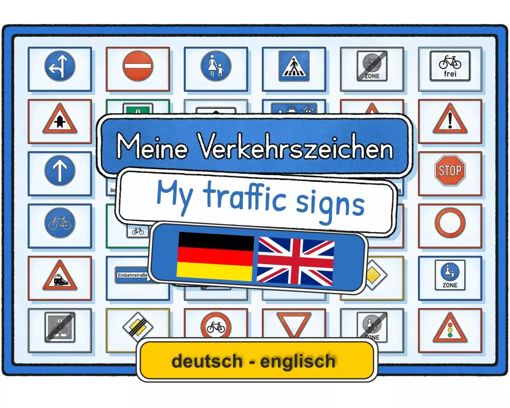Meine Verkehrszeichen deutsch - englisch