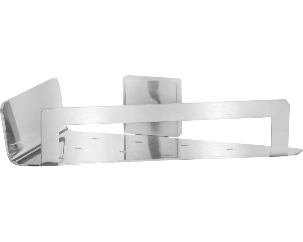 tesa Exxclusiv Eck-Duschkorb ohne Bohren, silber