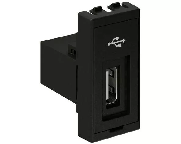 Max Hauri Modul 45 x 22.5 mm, 1x USB-A 3.0, Anthrazit