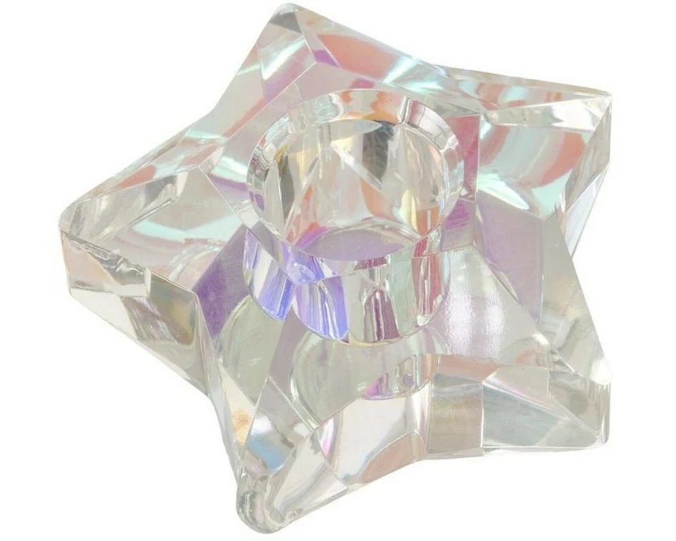 Boltze Kerzenhalter Crista Transparent