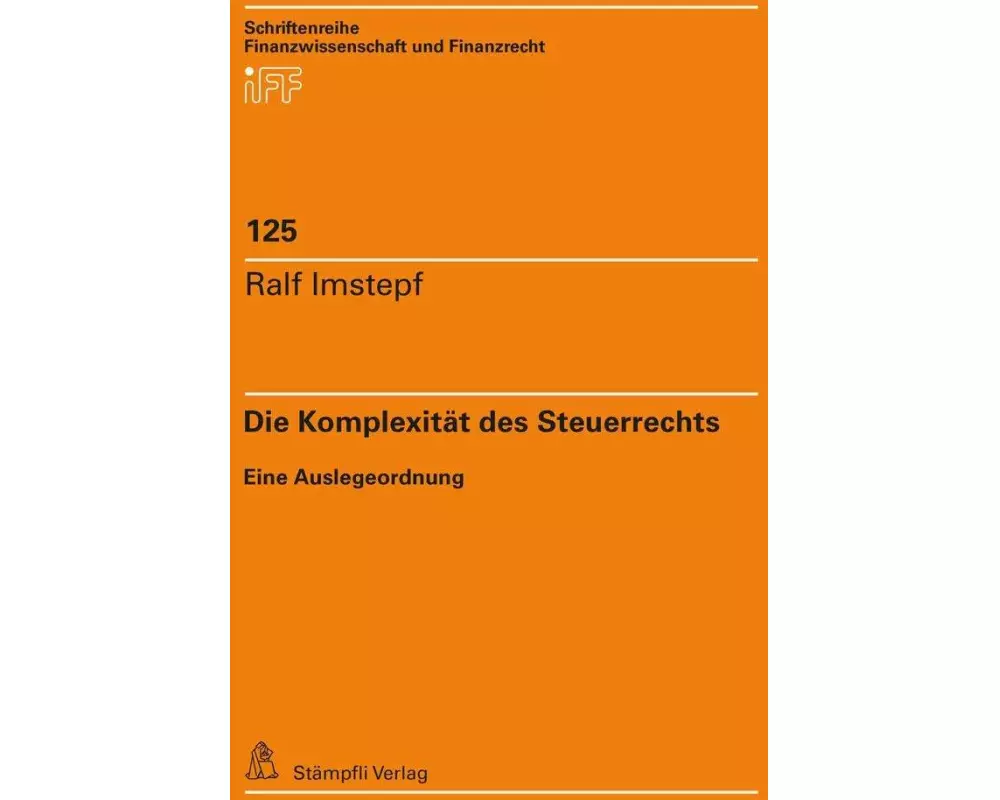 Die Komplexität des Steuerrechts
