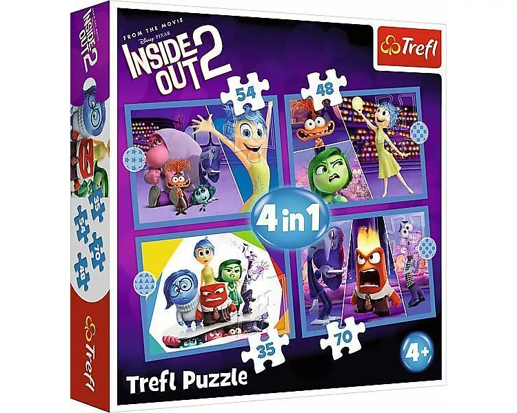 4 in 1 Puzzle - Inside Out 2