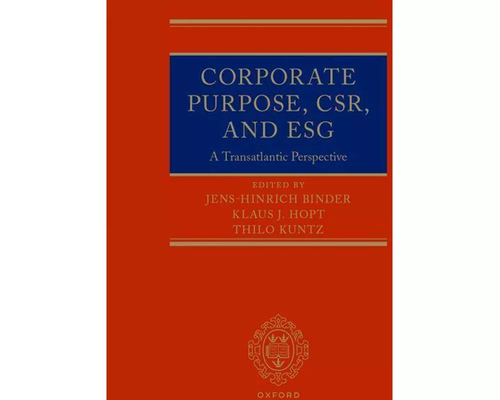 Corporate Purpose, CSR, and ESG