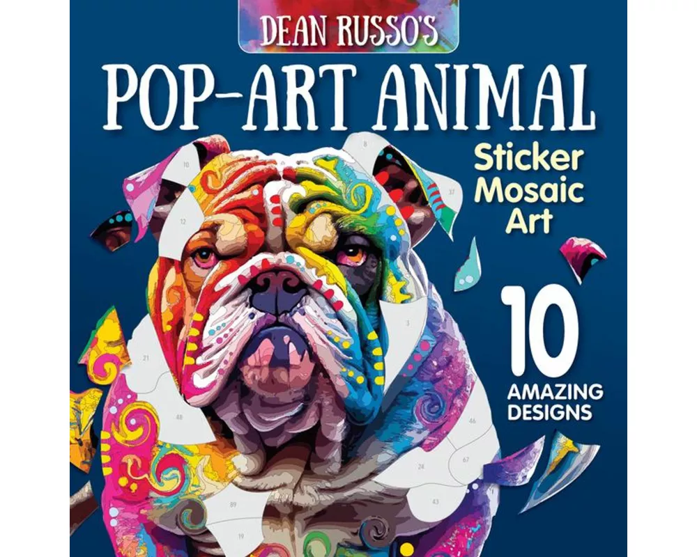 Pop-Art Animal Sticker Mosaic Art