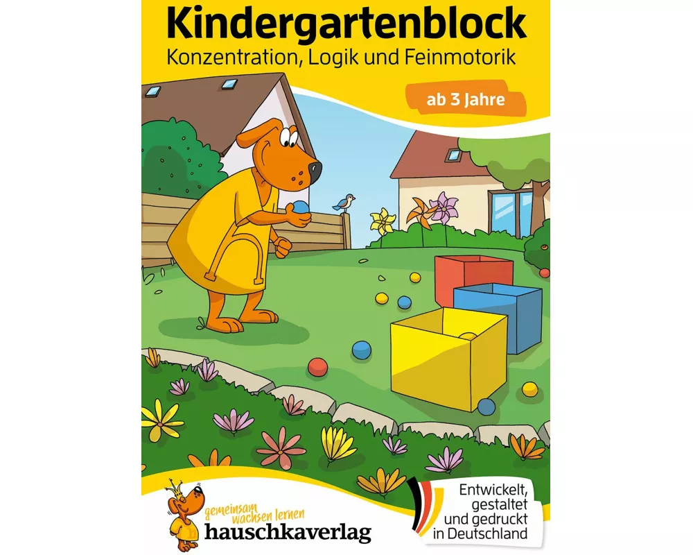 Kindergartenblock ab 3 Jahre - Konzentration, Logik, Feinmotorik