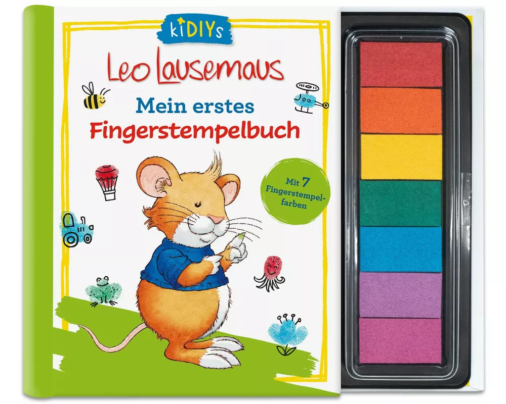 Leo Lausemaus - Mein erstes Fingerstempelbuch Mit 7 Fingerstempelfarben