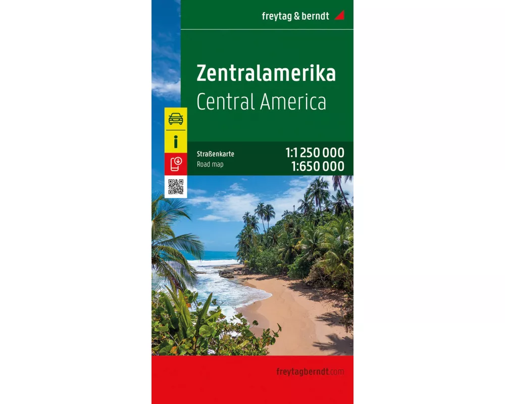 freytag & berndt Straßenkarte Zentralamerika 1:1,25 Mio