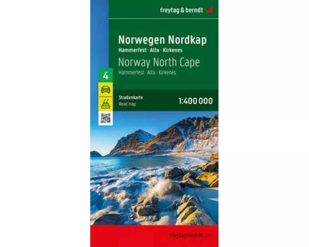 freytag & berndt Straßenkarte Norwegen Nordkap, Hammerfest - Alta - Kirkenes 1:400.000