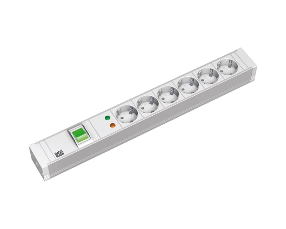 BACHMANN 19" PDU PVC 6xCEE7/3 Schalter